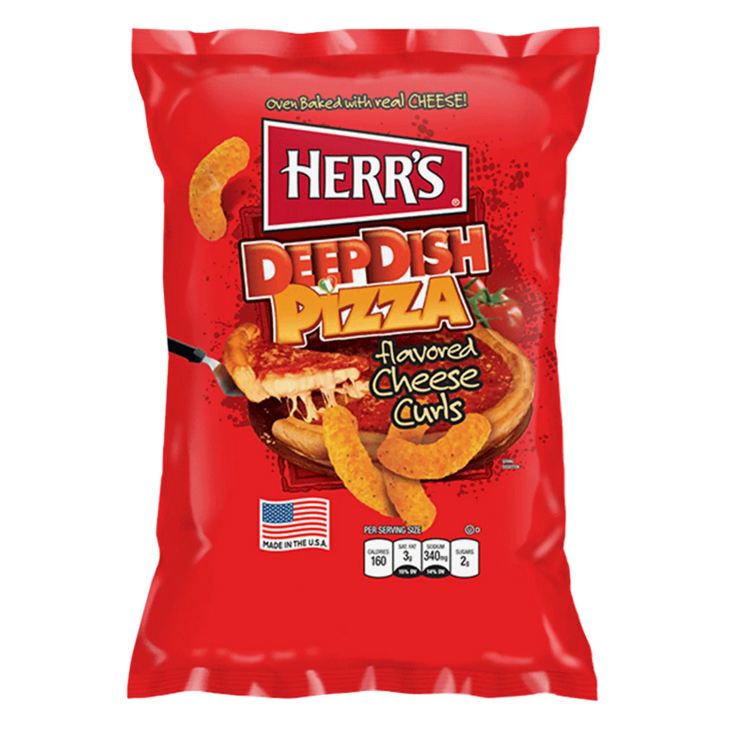 Herr's Deep Dish Pizza Cheese Curls 170g