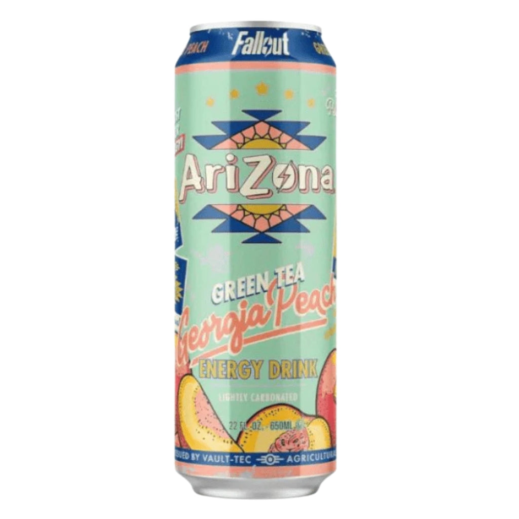 AriZona Green Tea Georgia Peach Energy Drink Can