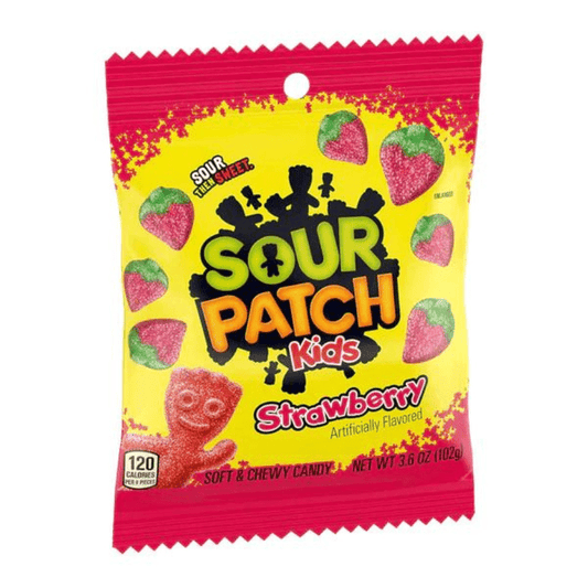 Sour Patch Kids Strawberry Peg Bag 102g - Gimme Goodies