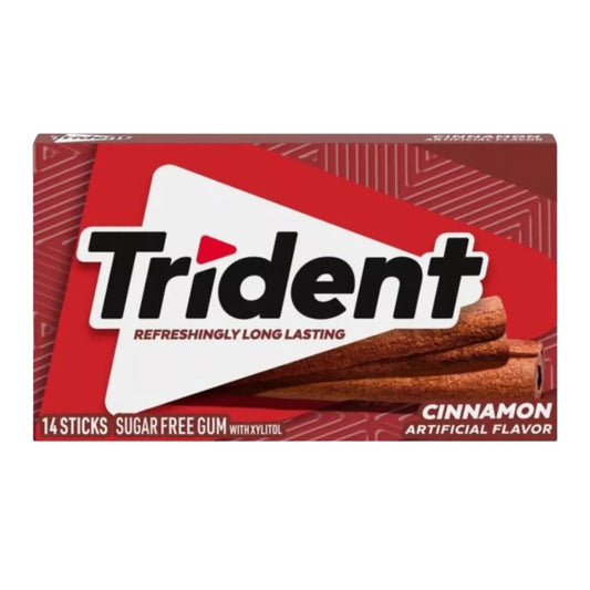 Trident Cinammon Chewing Gum Box