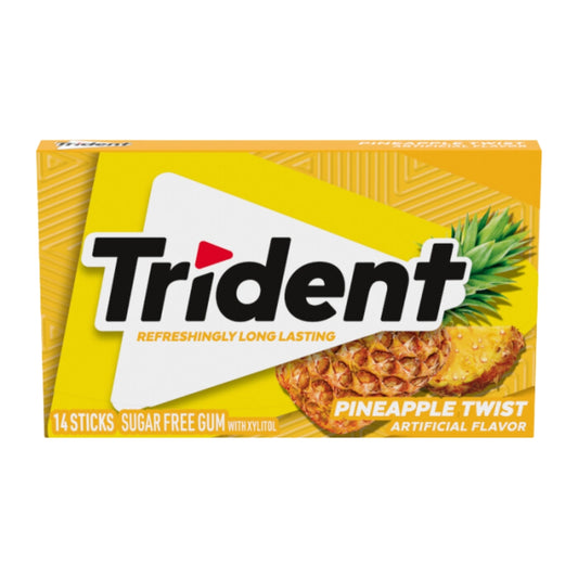 Trident Pineapple Chewing Gum Box