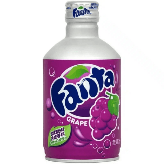 Fanta Grape Metal Bottle 300ml (Japan) - Gimme Goodies