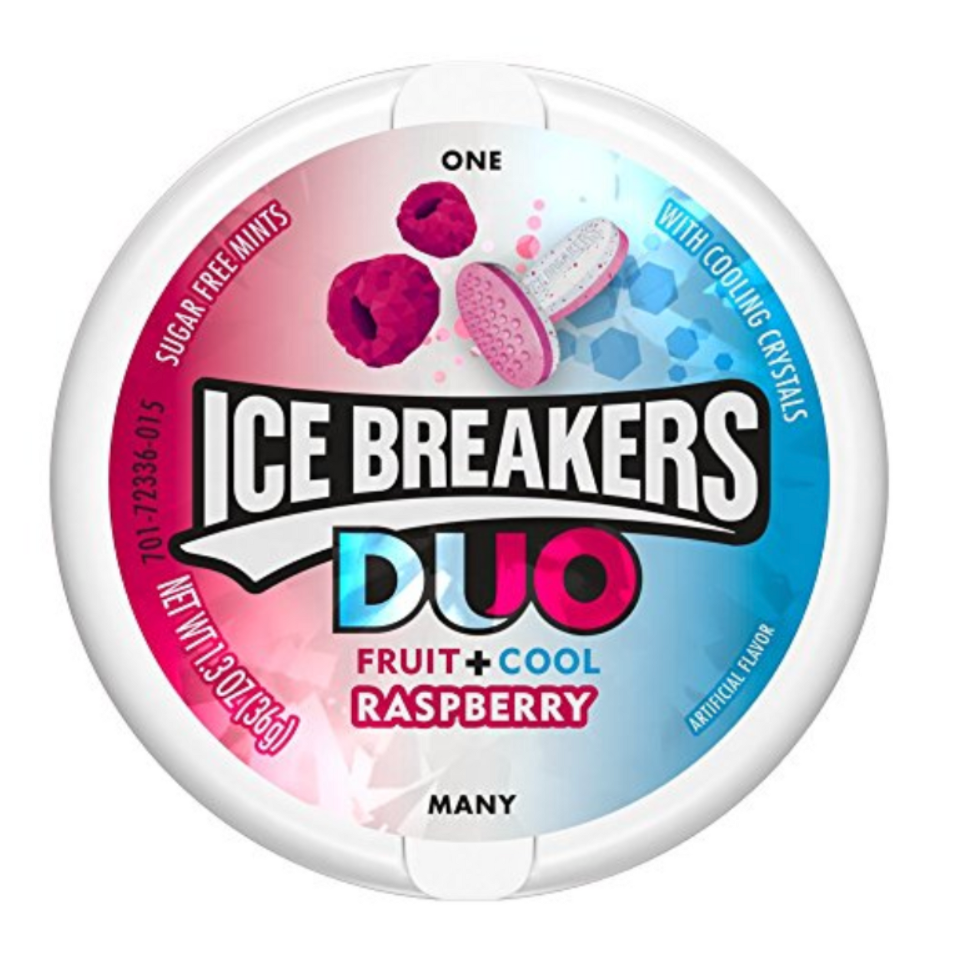 Ice Breakers Duo Fruit + Cool Raspberry Sugar-Free Mints 36g