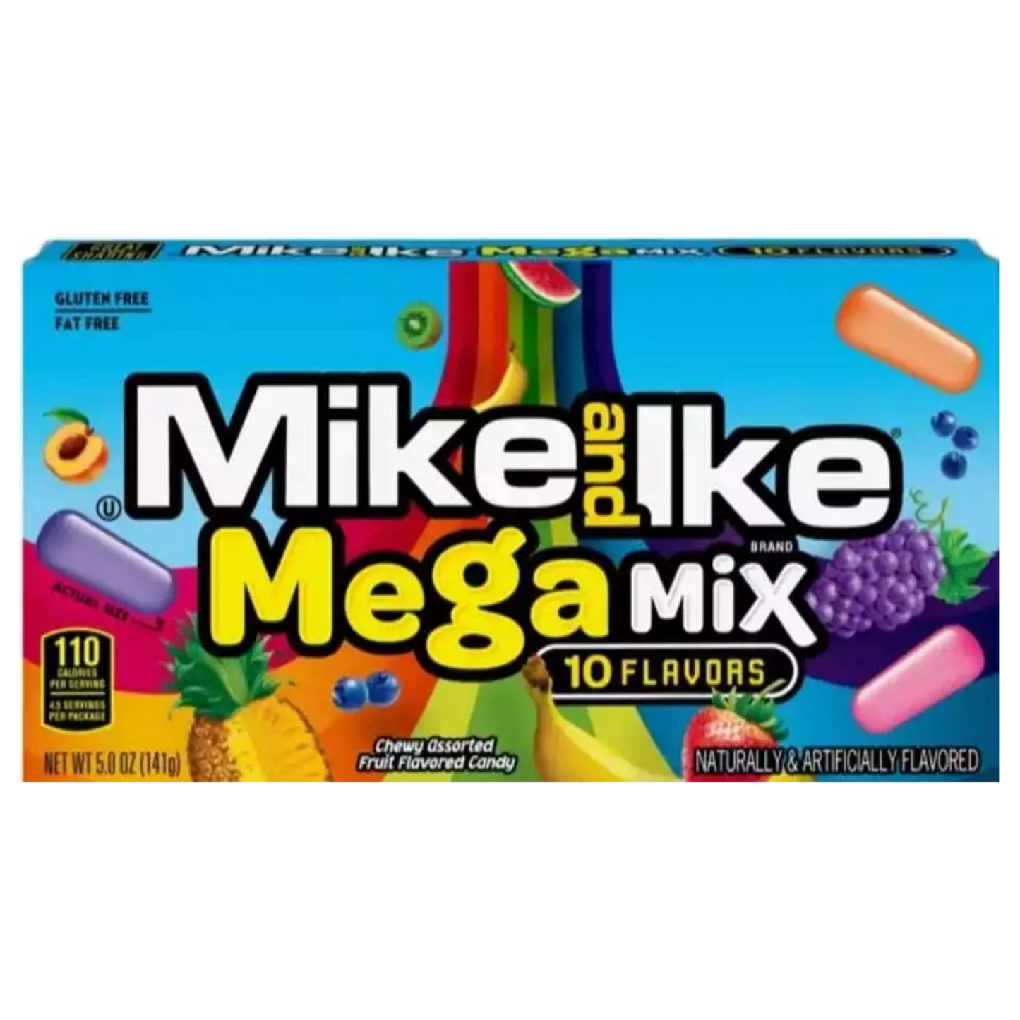 Mike and Ike Mega Mix 10 Flavours 120g