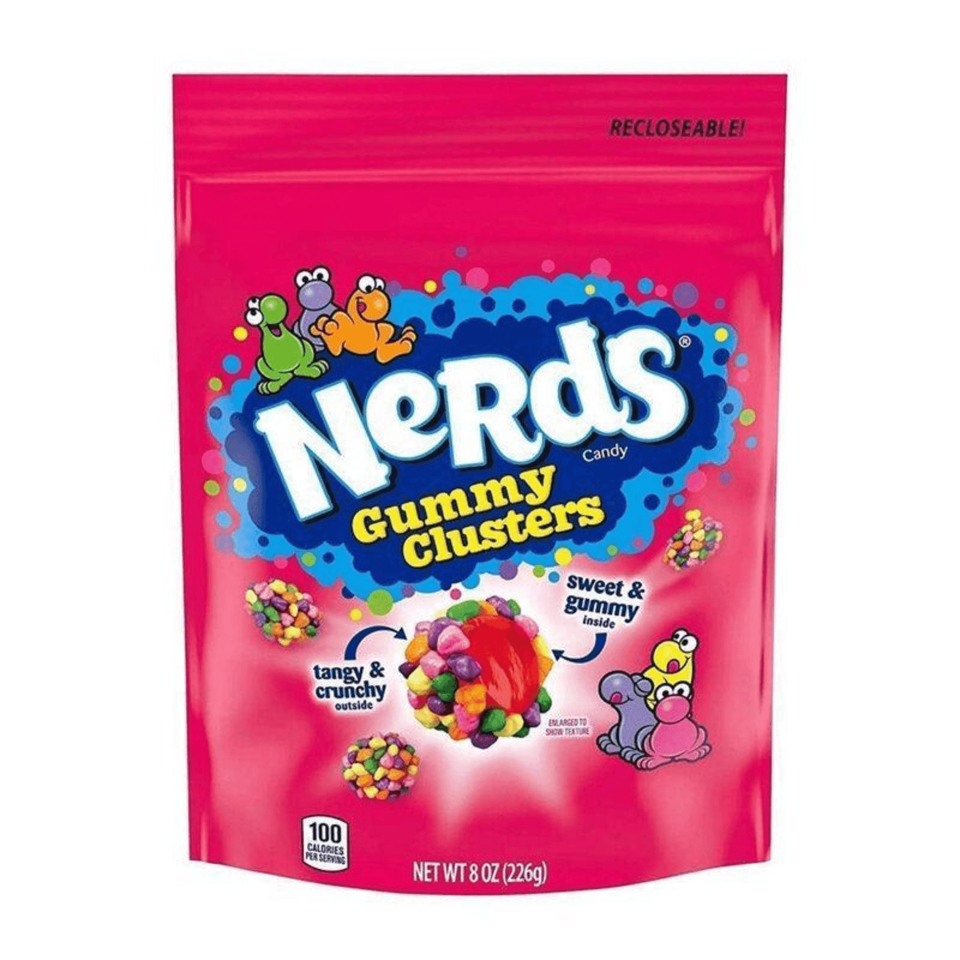 Nerds Gummy Clusters Rainbow Bag 226g - Gimme Goodies